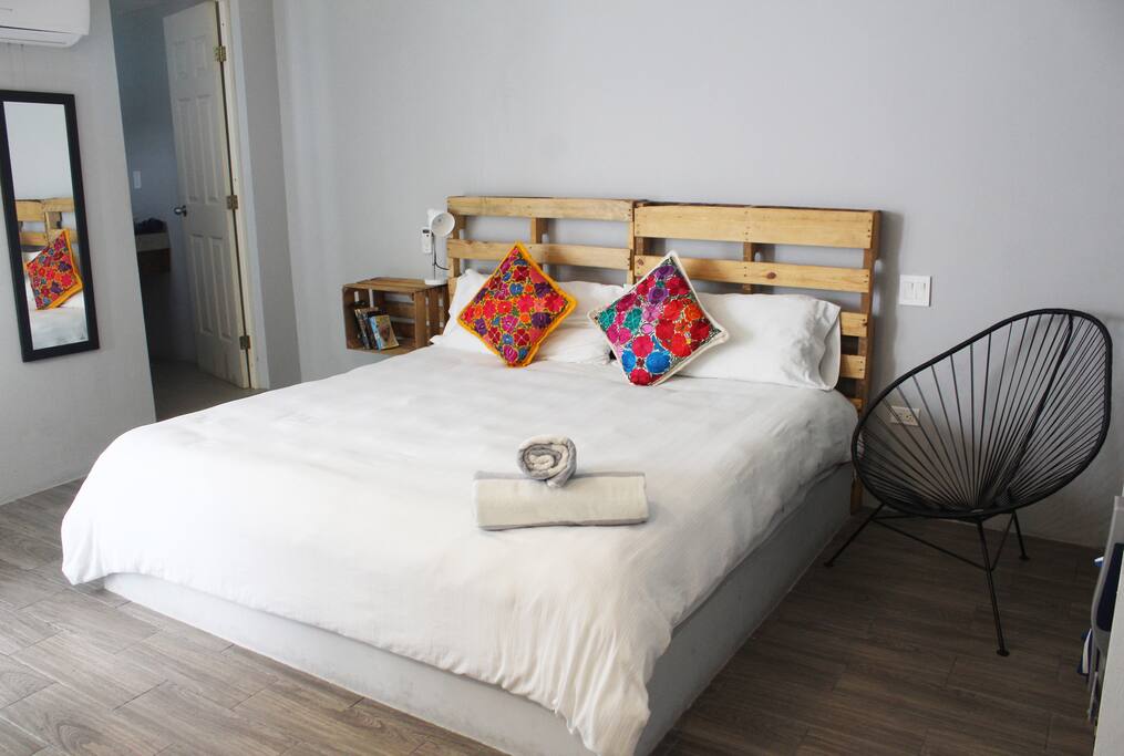 Comfortable king size bed
