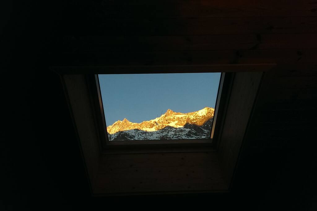 View through the roof window