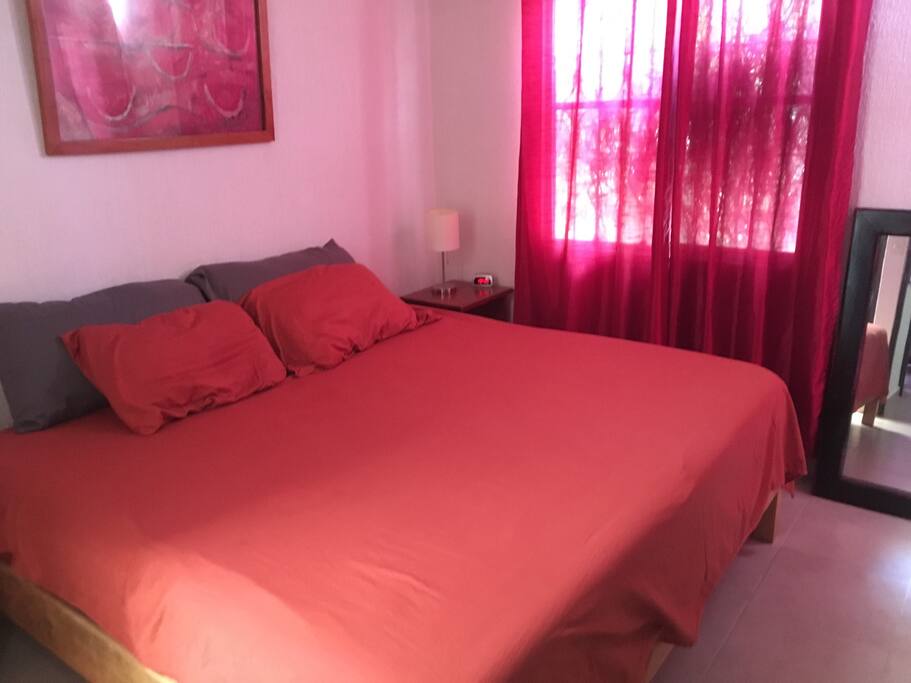 Master bedroom with king bed.Also 32 inch TV and DVDs player and 500 movies.