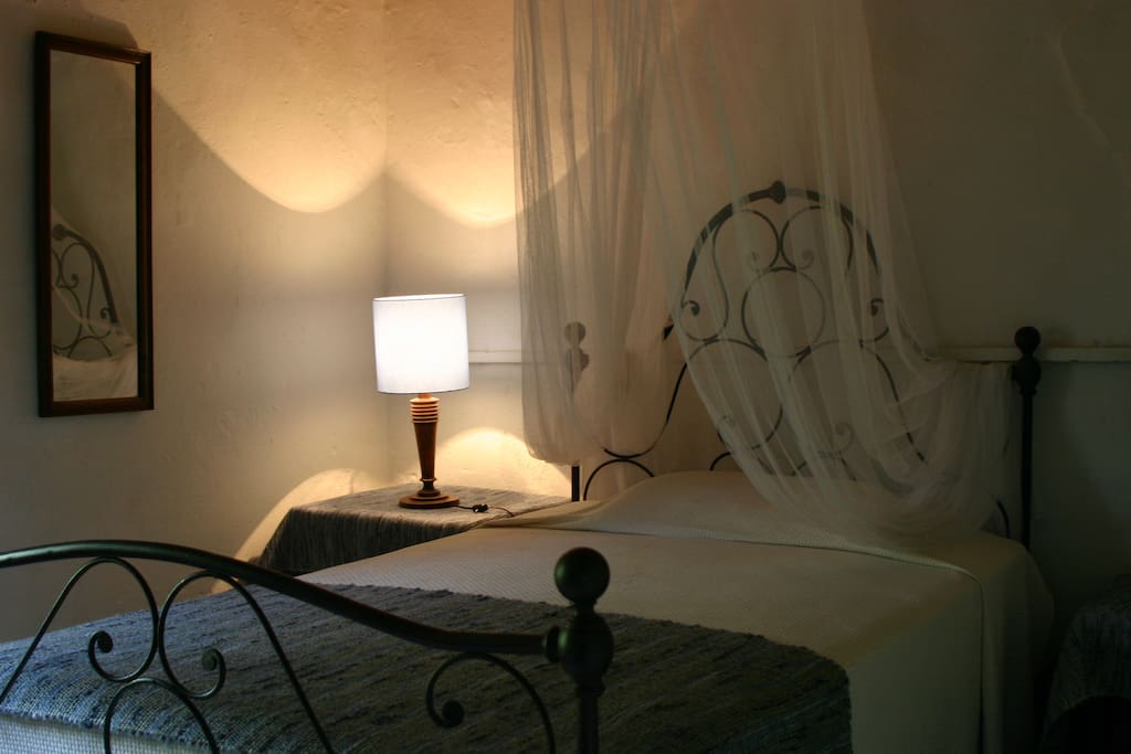 Il letto in ferro battuto