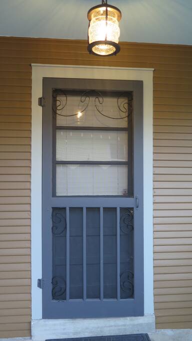 Bennie's Bunkhouse Front Door.