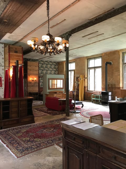 "FACTORY" LOFT 180qm  forest, waterfall