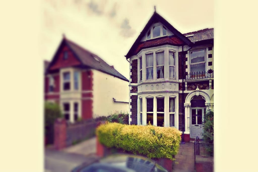 Large Victorian property with a drive and plenty of parking space