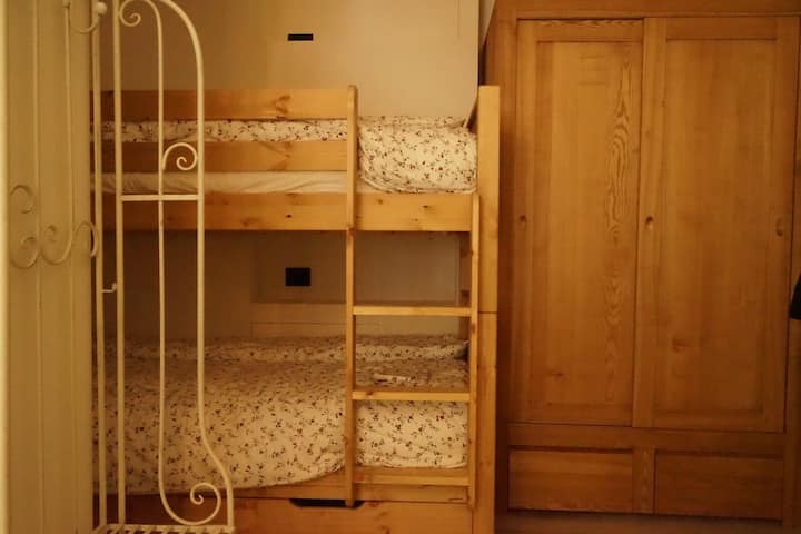 Coin avec lit superposé
très confortable 
