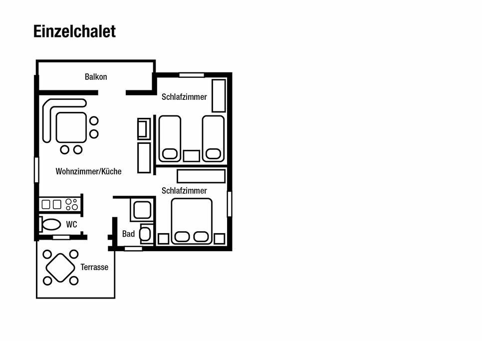 Wohnungsplan
Chalets Zöhrer - Wohnen am Wasser, Ferienwohnungen direkt am See (Weissensee, Kärnten,
Österreich), apartments, directly at the lake
