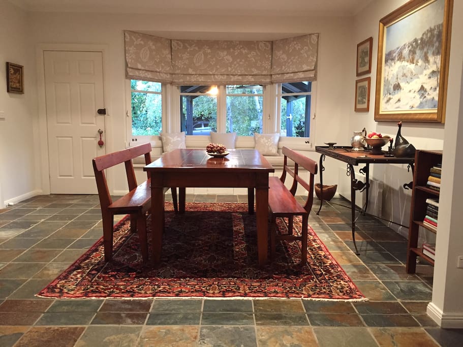 Dining area, overlooking rear garden