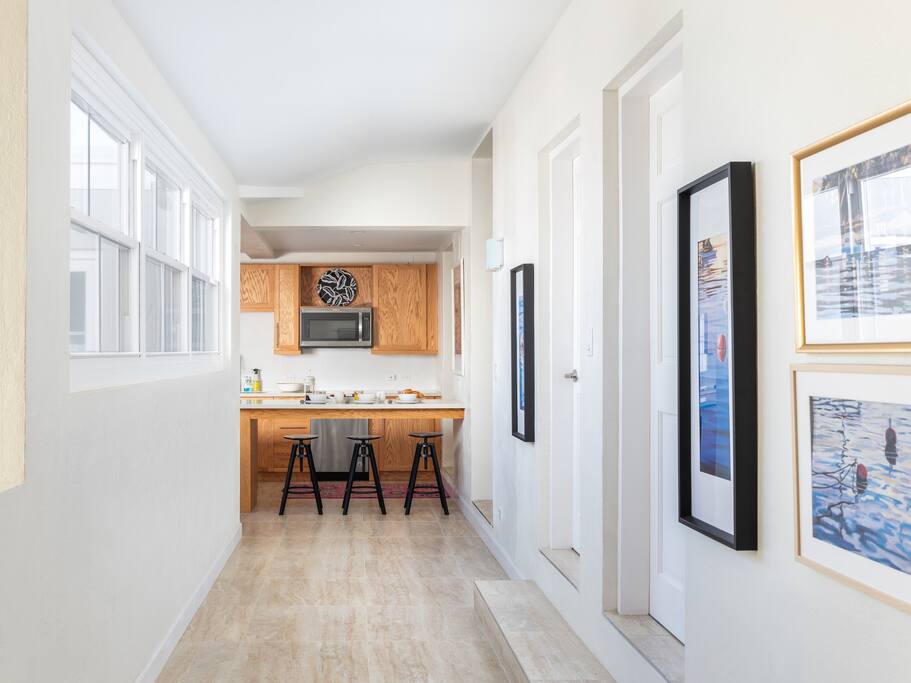 HALLWAY AND KITCHEN