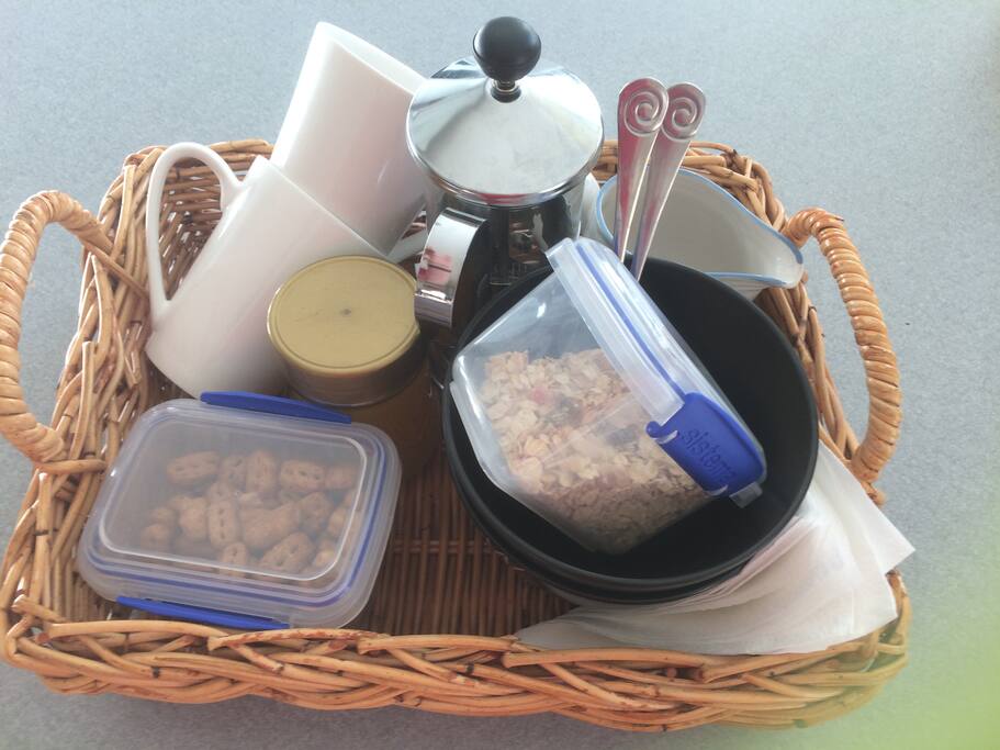 Breakfast Basket deliveried to your tent