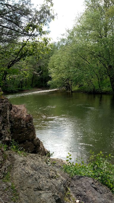 Back Creek (upstream) from the community access point