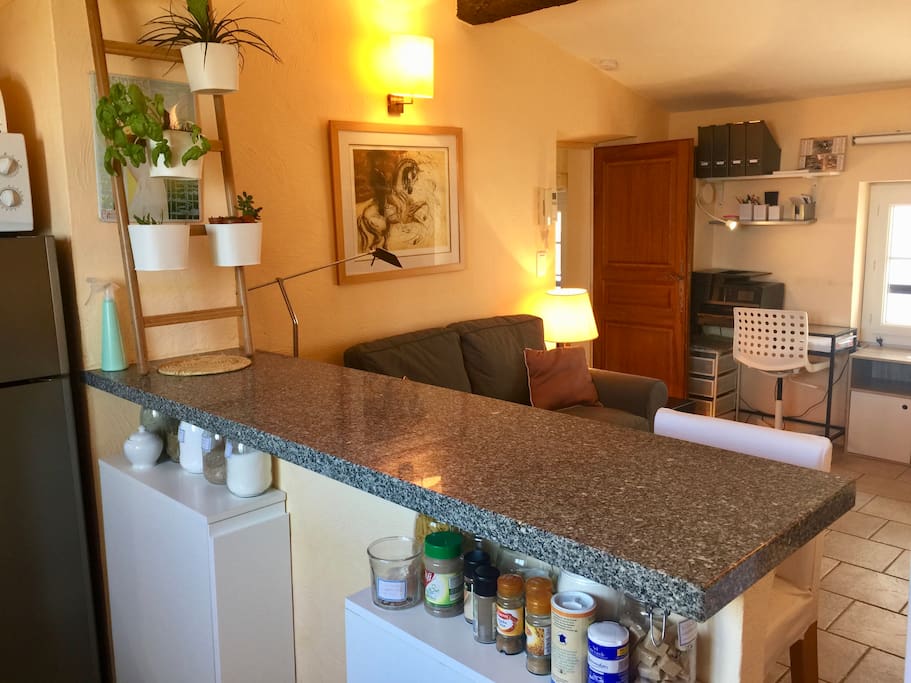 From kitchen to living area