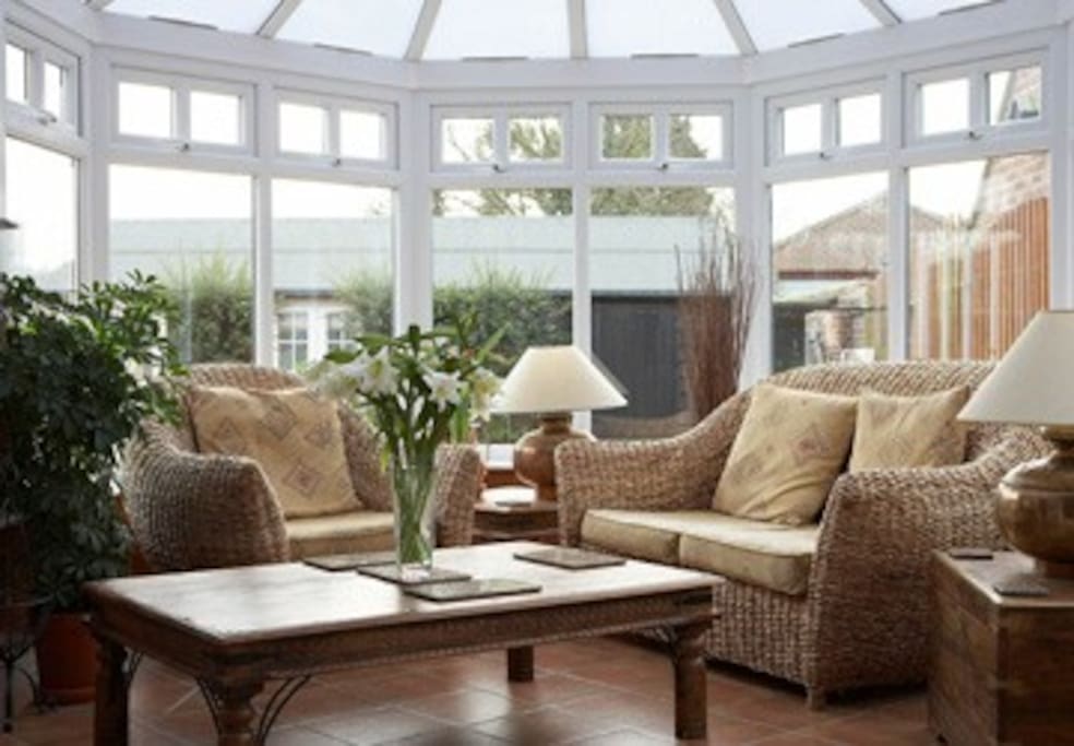 Relax in the conservatory