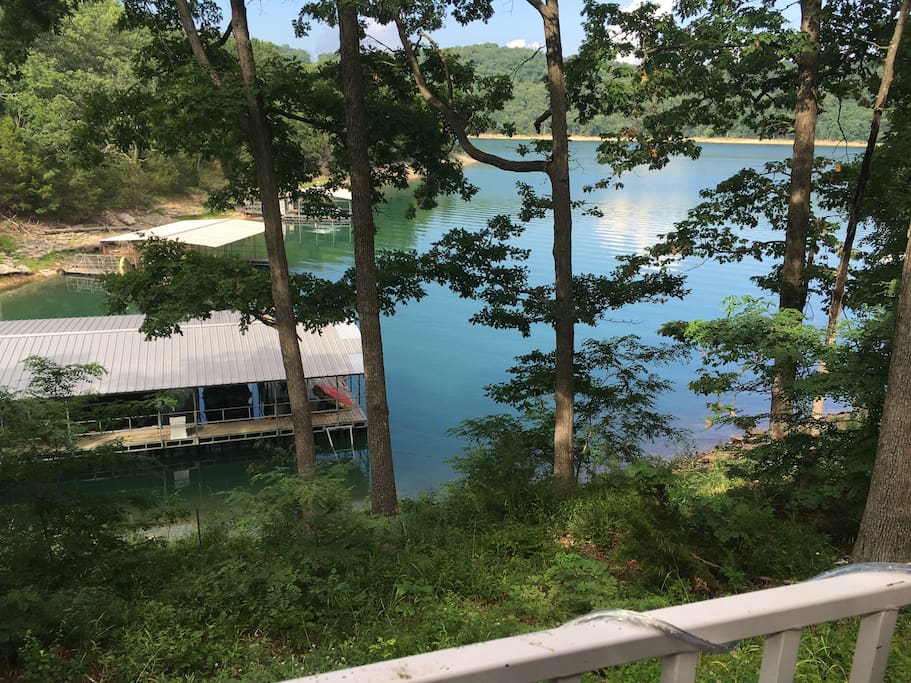 View of lake from front porch