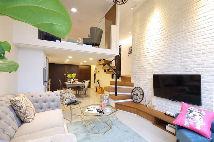 【酒精消毒】10月超特價～美式鄉村風&挑高4米2/ 科技大樓捷運站2min【Da’an D】