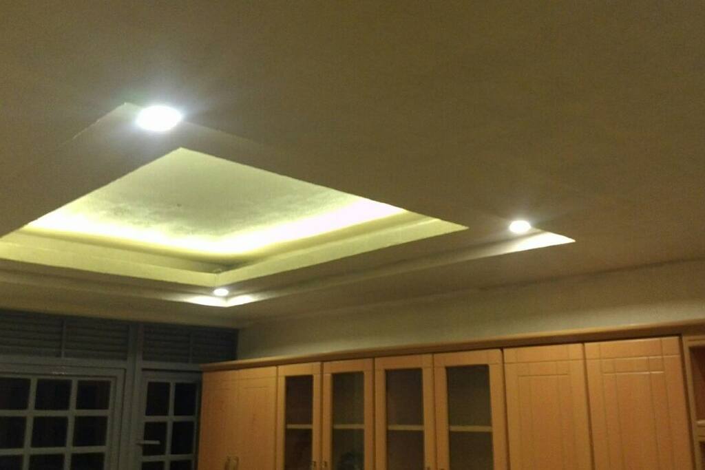 Internal kitchen lighting.