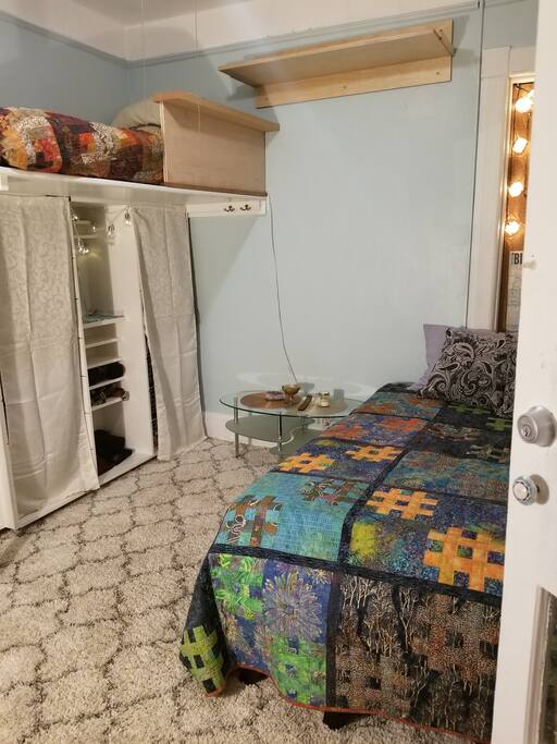 Private Bedroom w/double bed and single loft