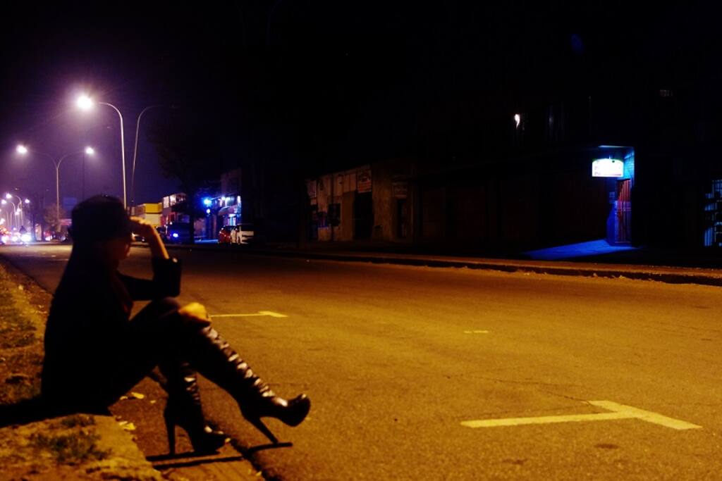 A typical night scene in Boksburg, Johannesburg.