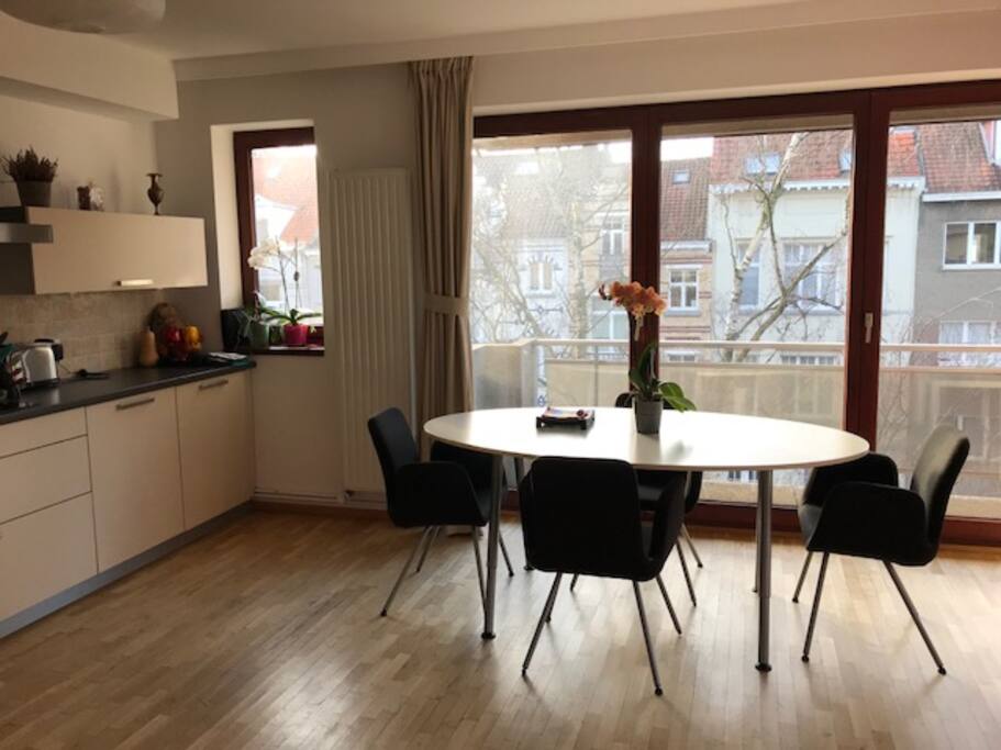 Living room with the kitchen annex