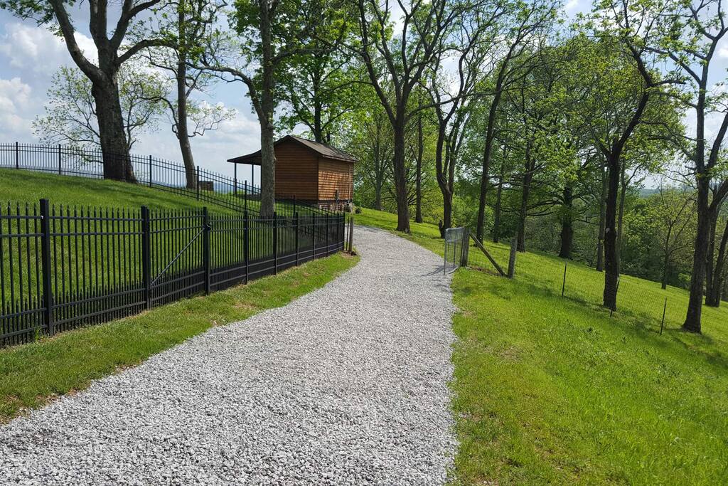 Private entrance and parking