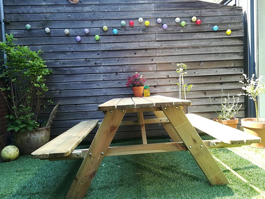 our lovely patio, we just finished decorating it in full