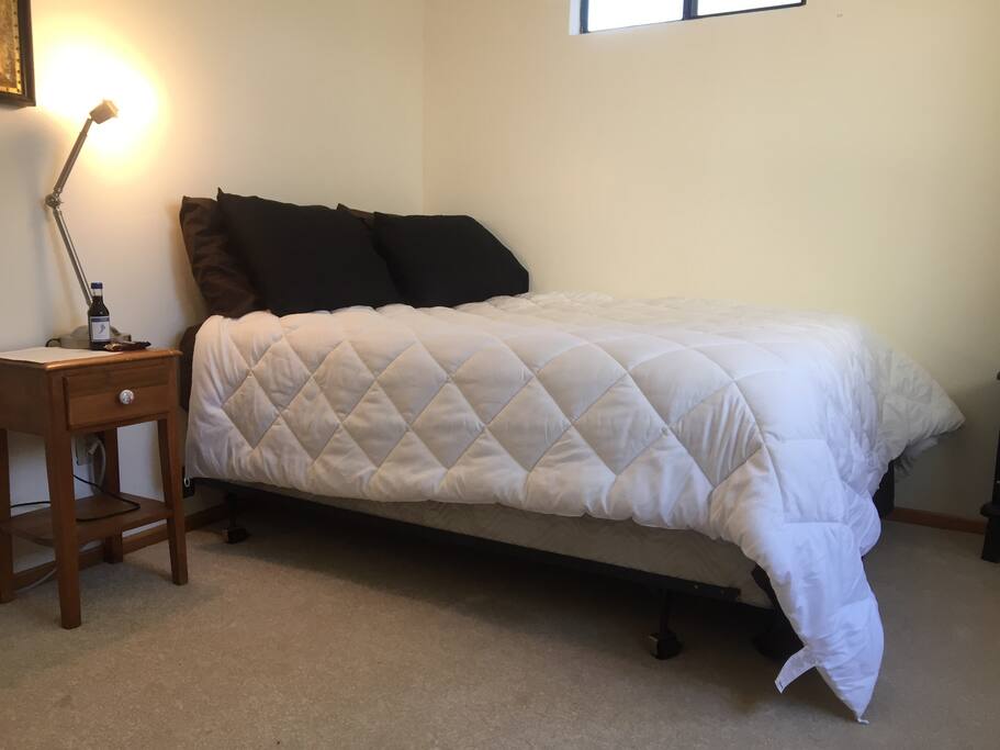 Your full/double mattress inside your room