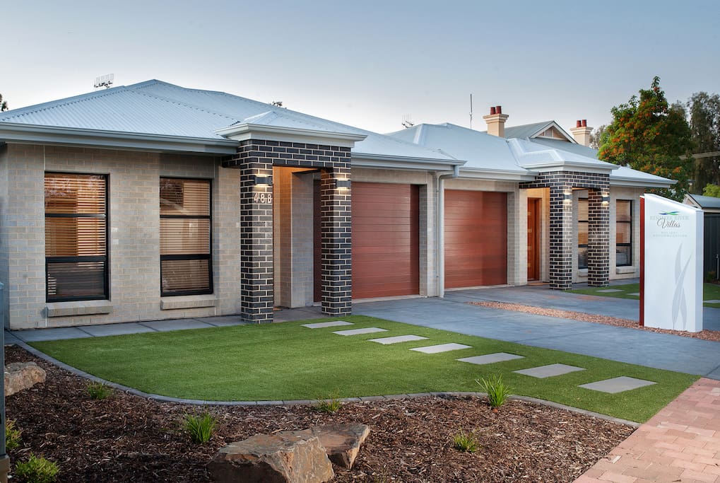 Outside of villa 48A and 48B James Ave, Renmark