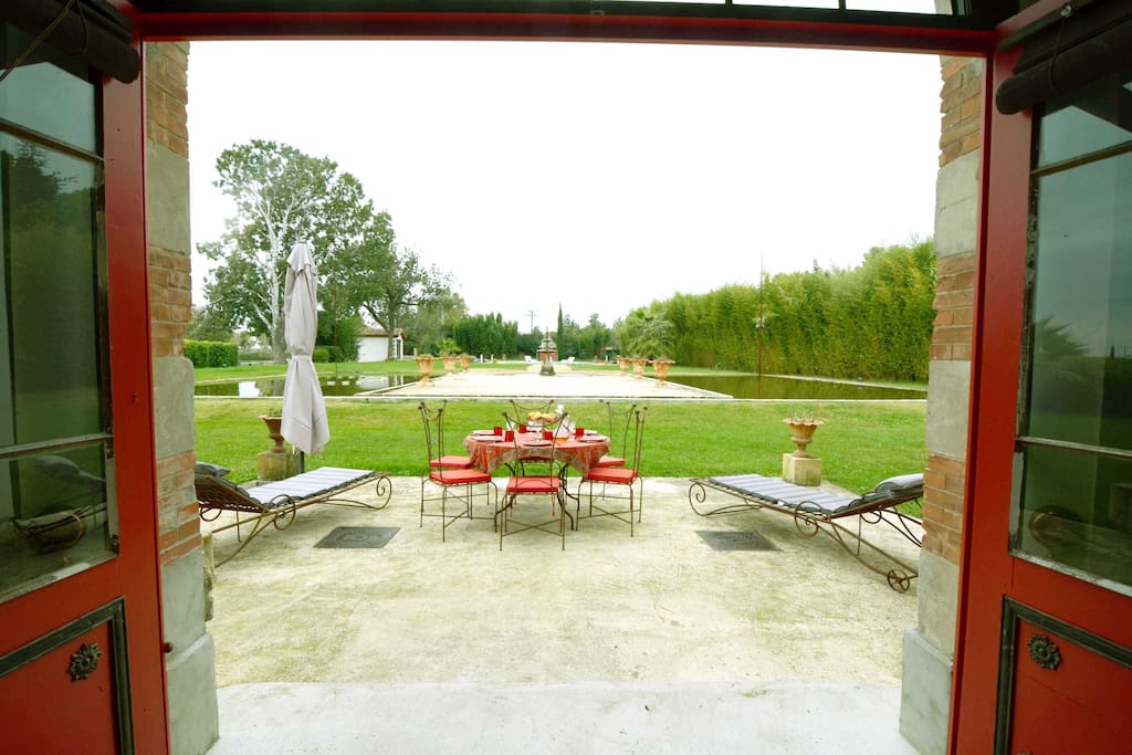 Dining area on the terrace