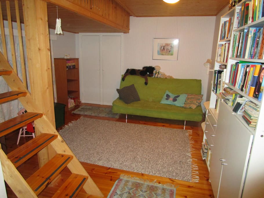 The sofa can be made to bed for two