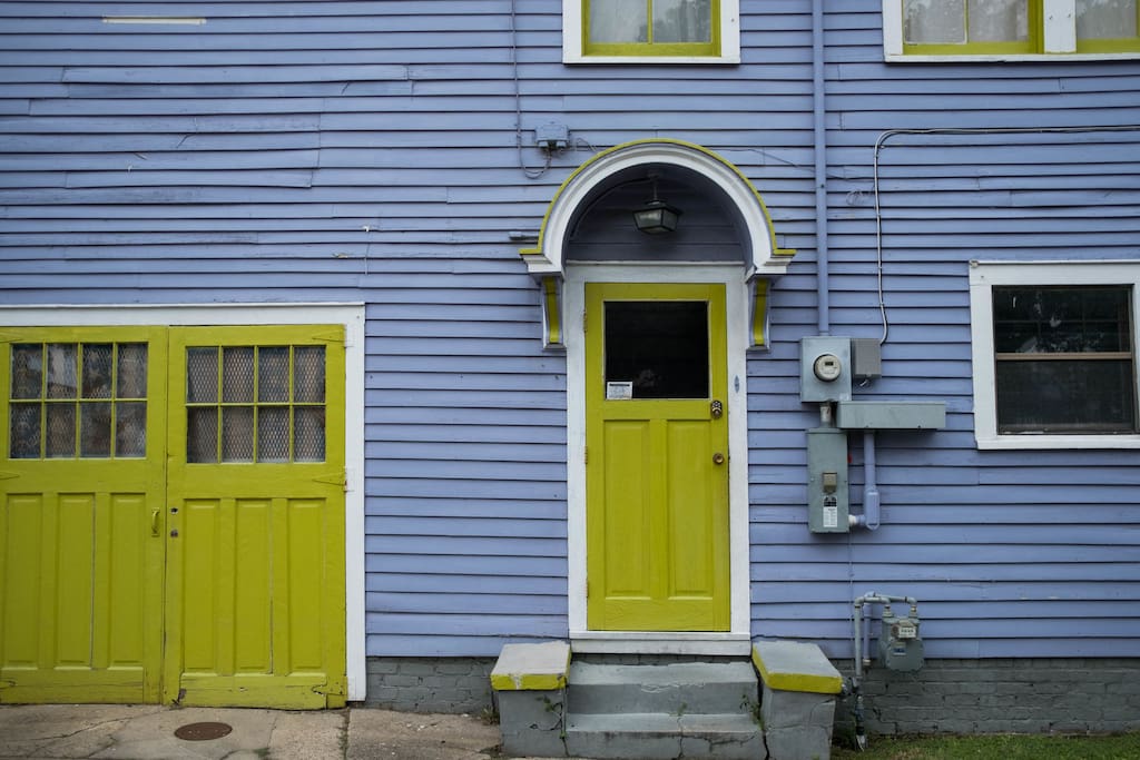 Your front door! This apartment is on the second level.