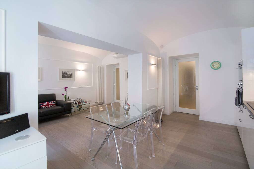 Open plan kitchen, dining and sitting room