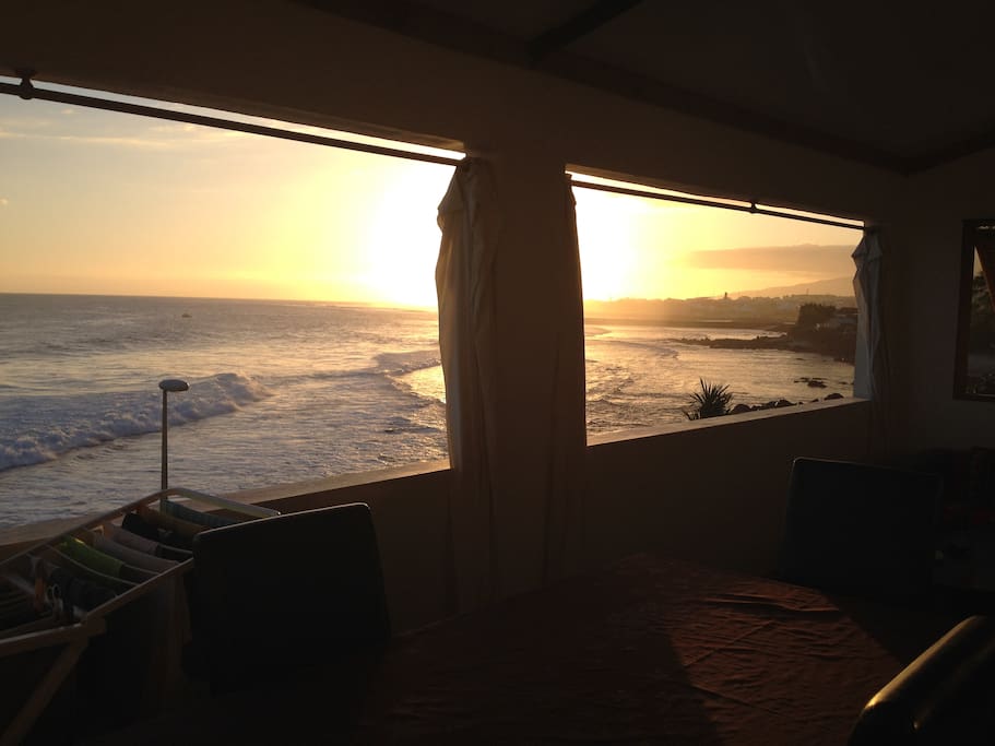 Soleil couchant d'hiver austral...
