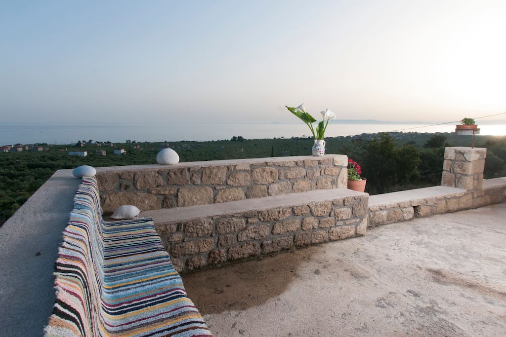 Enjoy the peacefulness of nature on the balcony