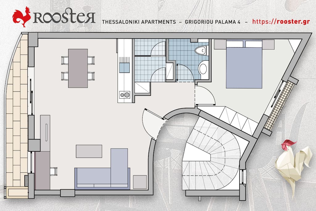 Floor Plan | ROOSTER Palama Apartment