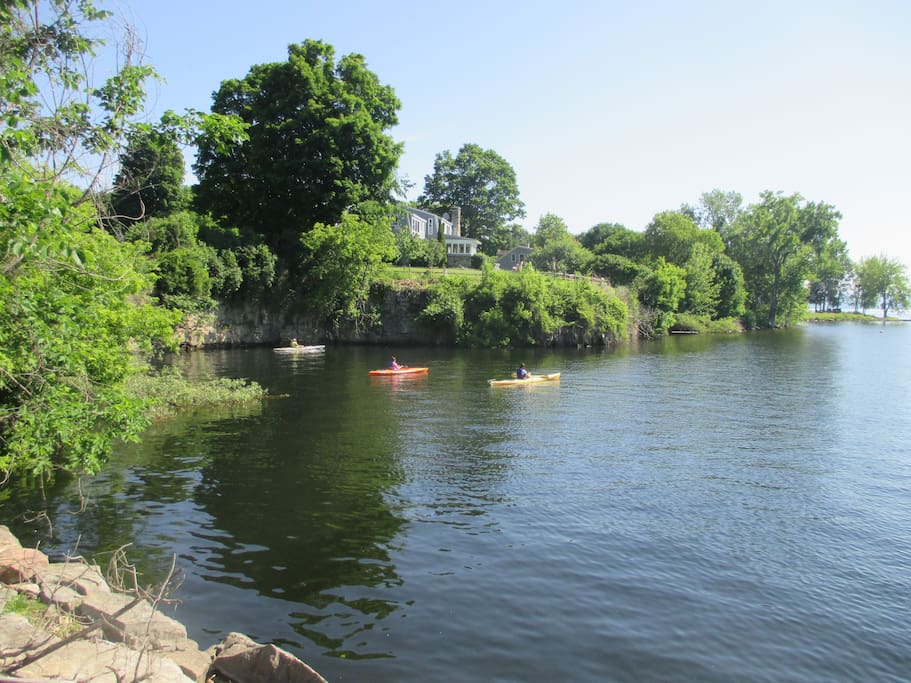 Across the street kayaking available