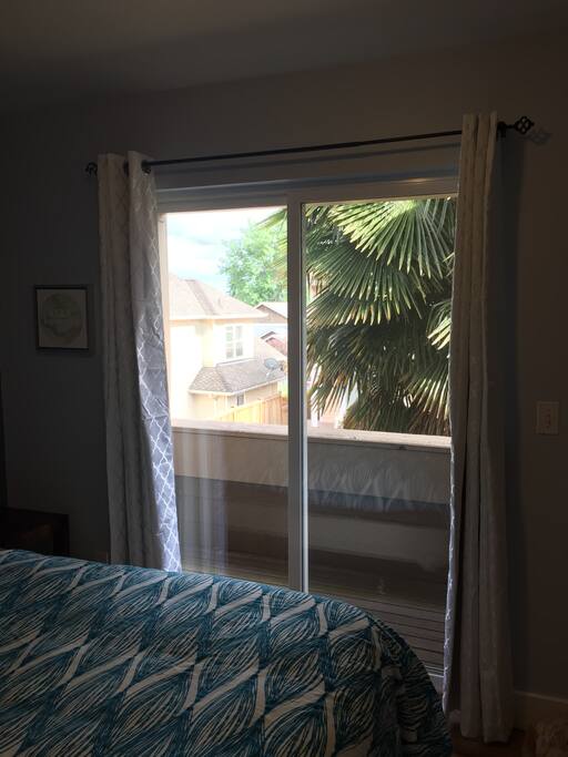 You can nearly forget you are in the beautiful Pacific Northwest when you look across the balcony to this palm tree! On sunny days, Mt. Ranier is visible from the living room suite.