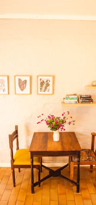 Card table in the front lounge