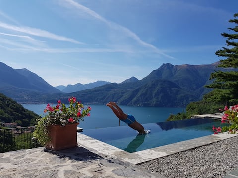 Villa Silvi Exclusive pool & hot tub Lake  view