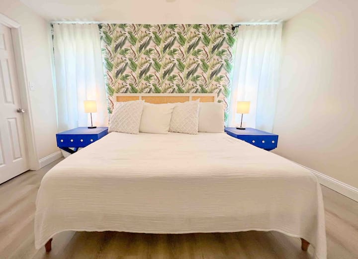 Primary- King sized bed and TV