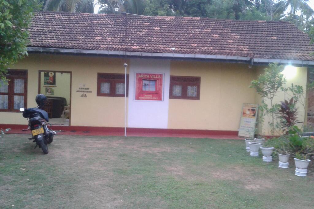 Front view of Ariya Villa.