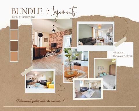4in1, 14 pers,Nearby & free parking, wifi