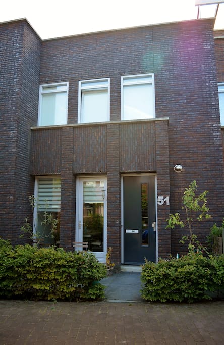 The house seen from the street