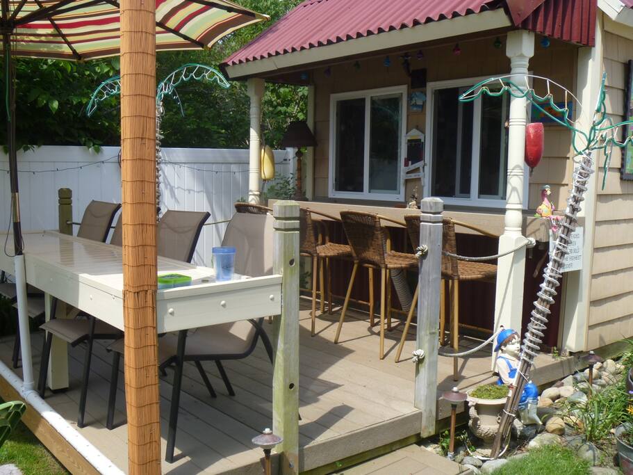 Back yard bar and BBQ
