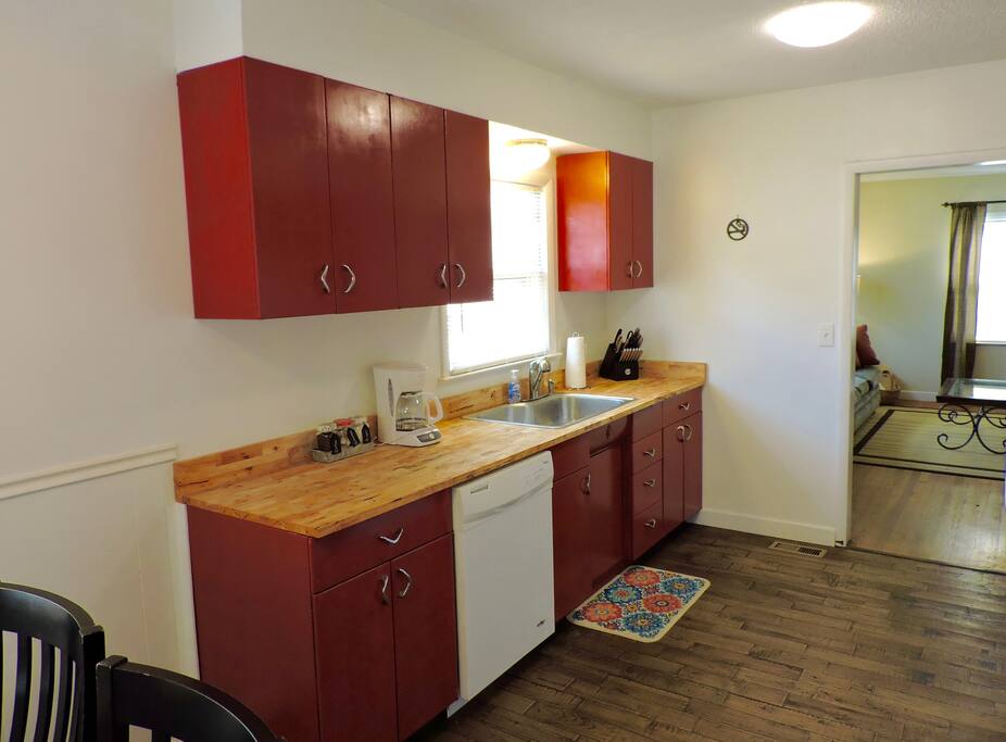 Kitchen stocked with all the cooking essentials you need.
