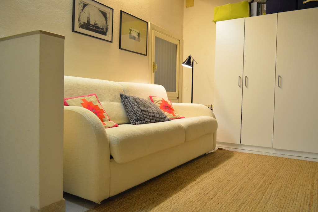 A comfortable sofa...
