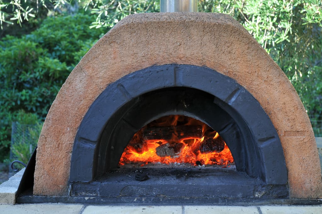 Wood-fired pizza oven