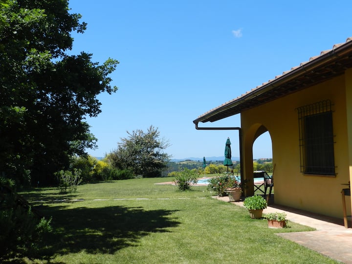 Villa Indipendente Con Wifi, Piscina Privata, Tv, Terrazza, Animali Ammessi, Vista Panoramica - Peccioli
