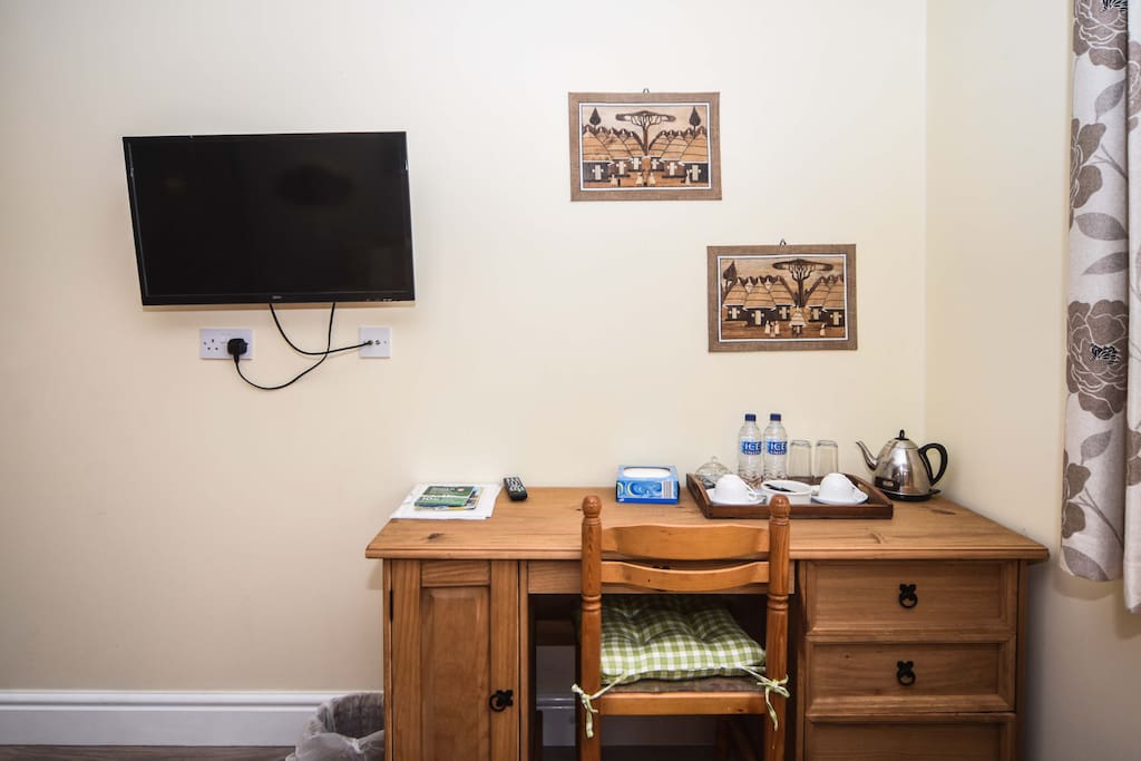 TV and Tea/Coffee making facilities in the twin room