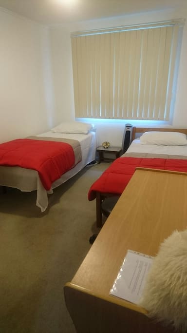Two single bed arrangements