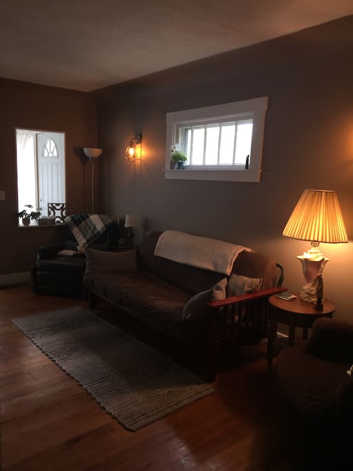 Living room with a futon