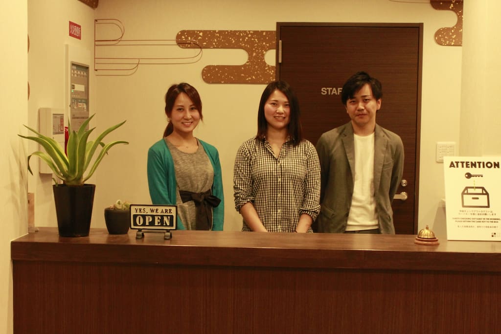 Staff resident receptionist