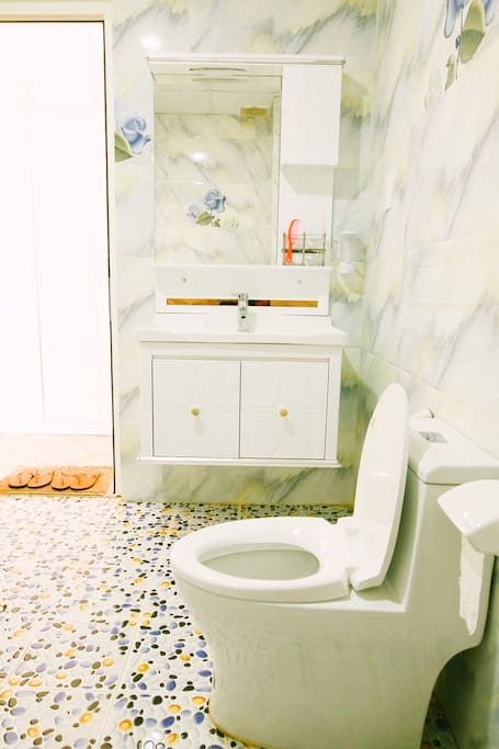 Toilet and bathroom